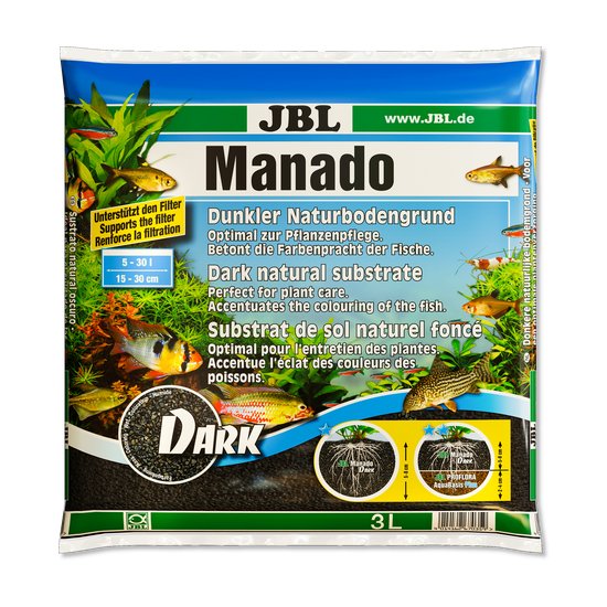 JBL Manado DARK Naturbodengrund Aquarien