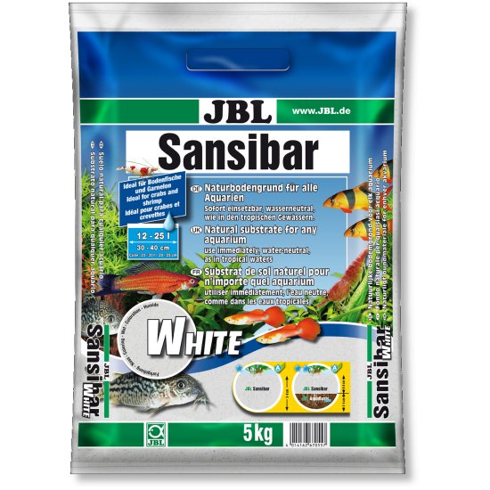 JBL Sansibar WHITE Weißer, feiner Bodengrund Aquarien