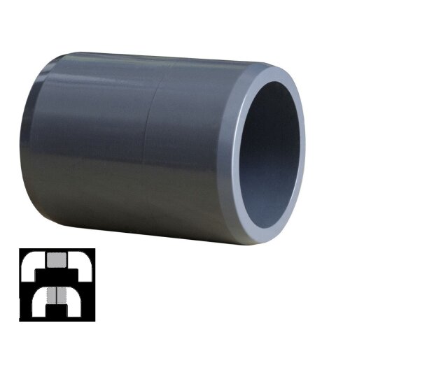 Cepex 40 mm PVC Verbindungsstück für PVC Rohr Fittings