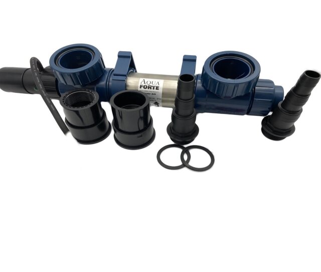 Aquaforte Teichheizer Edelstahl verbessertes Modell 1/2/3 KW Teichheizung Eisfreihalter