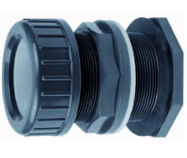 25 mm Tankdurchführung PVC für Tanks und Aquarien Klemm x AG
