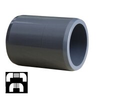 Cepex 50 mm PVC Verbindungsstück für PVC Rohr...