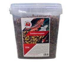 Premium Seidenraupen 1,2 kg getrocknet gesunder...