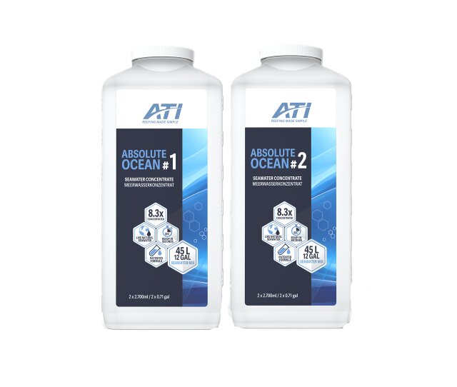 ATI Absolute Ocean 2 x 2,7 Liter hochreines konzentriertes Meerwasser