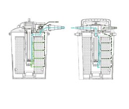 Aquaforte Teichfilter Druckfilter CBF 12000 mit Rückspülfunktion und UVC 24Watt