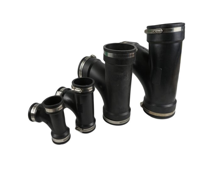 Flexibles T Stück 50 mm für PVC Rohre