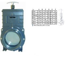 Valterra Zugschieber Set 4 x 110 mm Edelstahlplatte