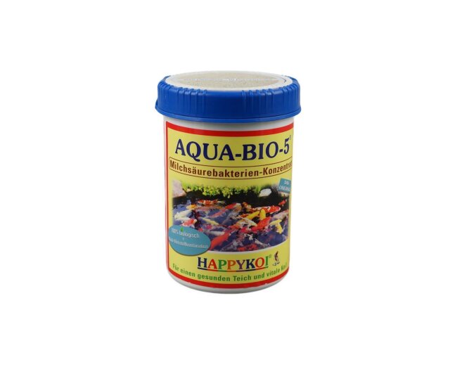 HAPPYKOI AQUA-BIO-5 Milchsäurebakterien (Hochkonzentriert) mit Enzym-Hefezellen 1 Liter für 150 Qbm