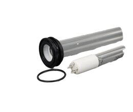 Aquaforte 40 Watt Set Amalgam Lampe & Glas für Tauch UVC ca 40 cm