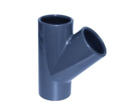 Cepex PVC T-Stück 45° Ø 40 mm PN16 für PVC Rohrleitungen