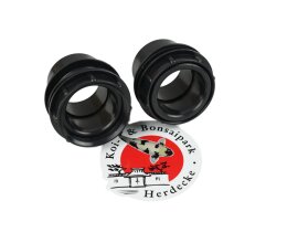 Aquaforte Set 2 x 50 mm  Tankverschraubung/Tankdurchführung Folienflansch Gewinde 2 x Klebemuffe