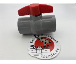 PVC-U Kugelhahn ohne Überwurf 2x Klebemuffe  50 mm...