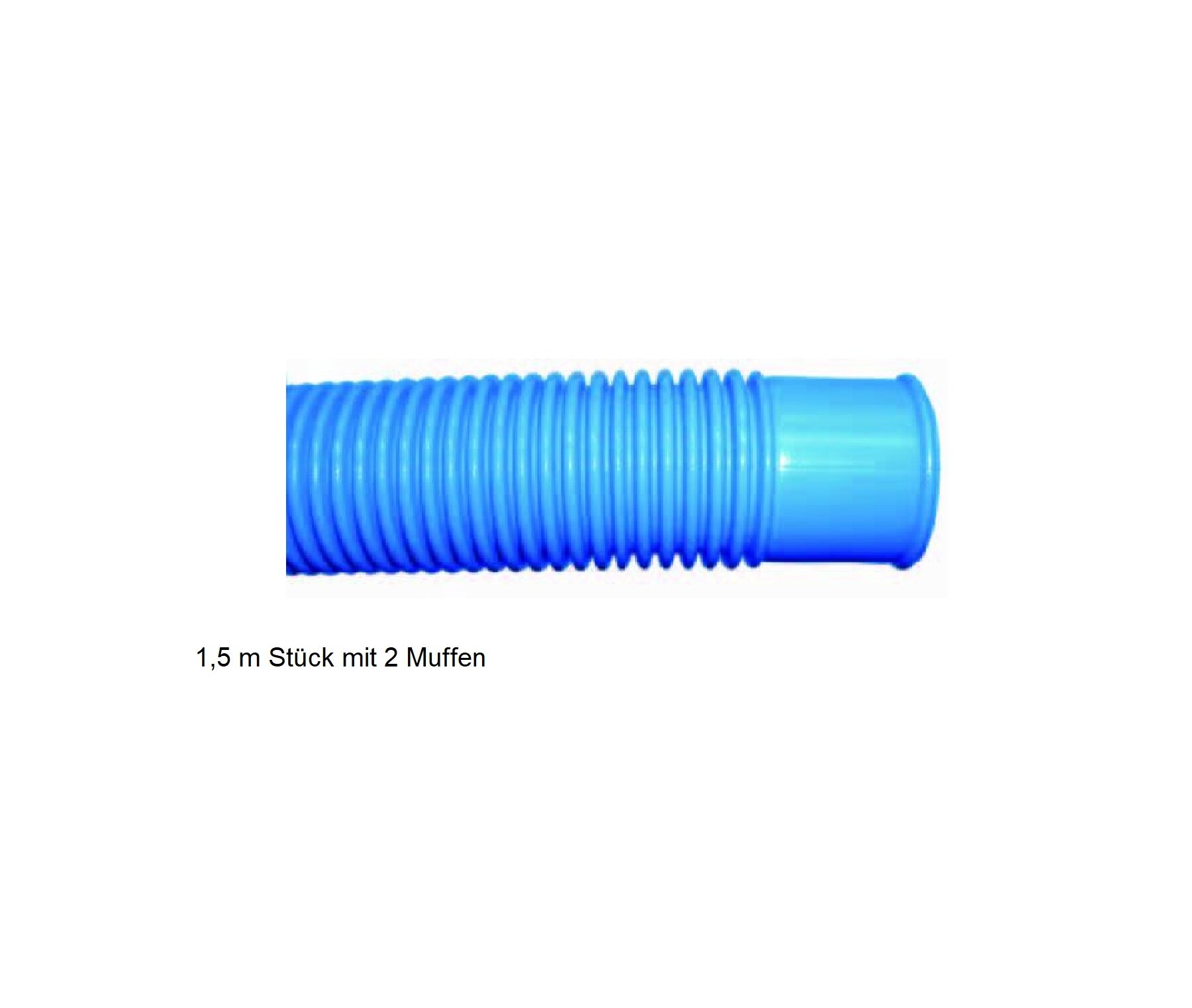 well2wellness Tuyau Bleu de Piscine 38mm - Tuyau de Bassin 12 mètres