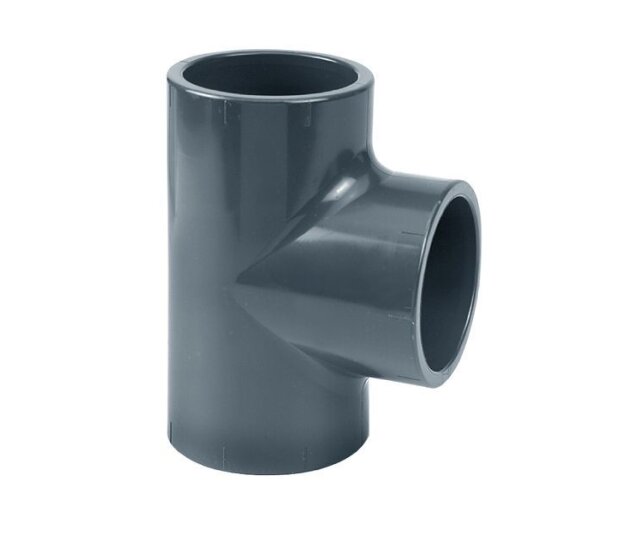 Cepex PVC T-Stück  Ø 25 mm mit 3 Muffen für PVC Rohre