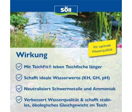 Söll Teichpflege 10 Kg TeichFit Wasserstabilisierer für 100 Qbm