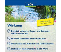 Söll Wasseraufbereiter 2,5 Kg Teichstarter  für 25 Qbm