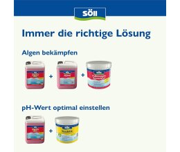 Söll Algenentferner 1 Liter Algosol für 20 Qbm Teichwasser
