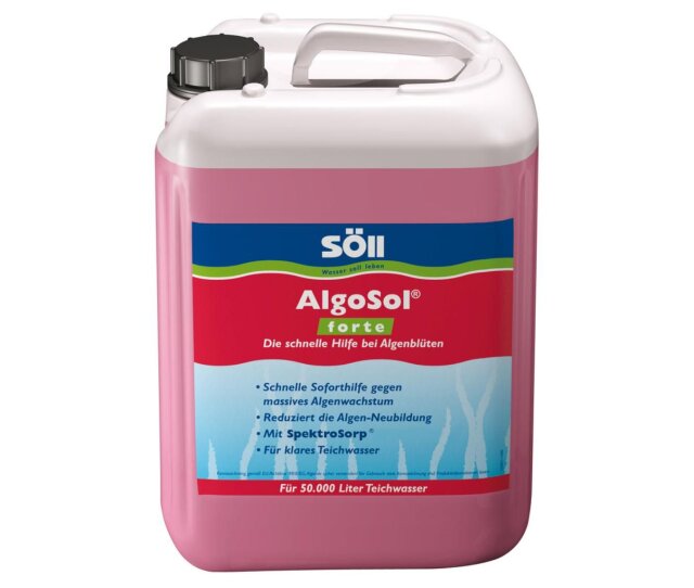 Söll Algenentferner 2,5 Liter AlgoSol forte für 50 Qbm Teichwasser
