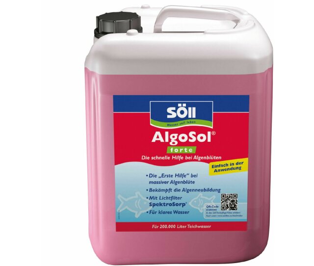 Söll Algenentferner 10 Liter AlgoSol® forte für 200 Qbm Teichwasser