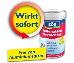 Söll Algenentferner 5 Kg FadenalgenVernichter für 160 Qbm Teichwasser