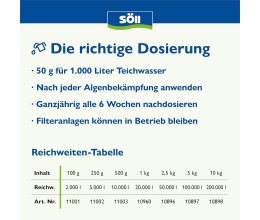 Söll Phosphatentferner 0,5 Kg PhosLock AlgenStopp für 10 Qbm Teichwasser