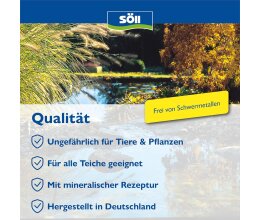 Söll Phosphatentferner 0,5 Kg PhosLock AlgenStopp für 10 Qbm Teichwasser