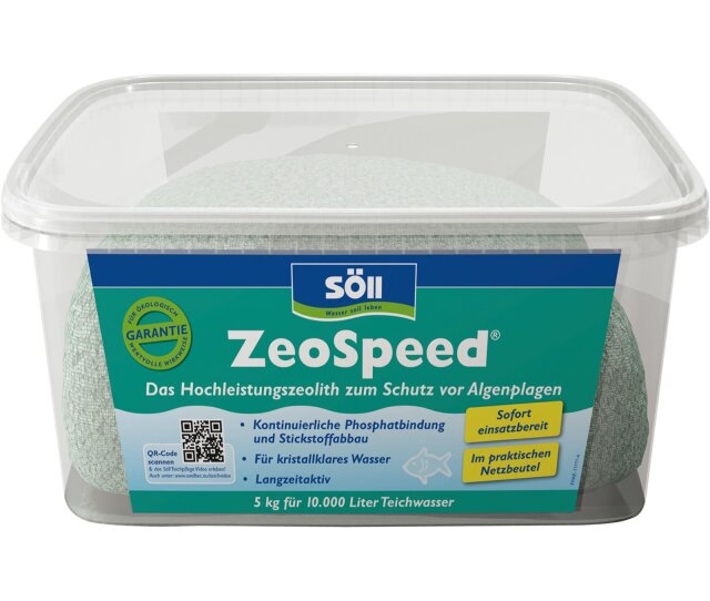 Söll ZeoSpeed® 5 Kg Zeolith Phosphat& Stickstoff Binder 10 Qbm Teichwasser