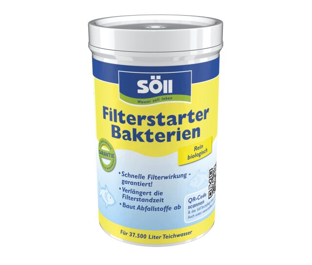 Söll Filterstarter 250 Gr. Filterstarter Bakterien für Teiche