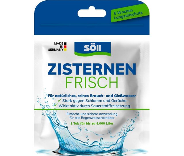 Söll Zisternenfrisch 1 Tablette für 4.000 Liter gegen üble Gerüche Schlamm
