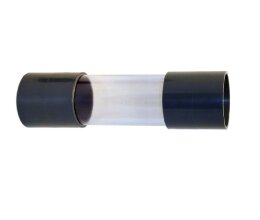50 mm PVC Rohr transparent Schauglas Klebemuffen