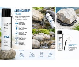 Aquaforte Steinkleber Bachlaufsteinkleber Teichbau Teichrandgestaltung