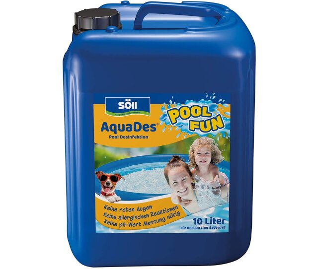 Söll Pool Desinfektion 10 Liter AquaDes für 100 Qbm