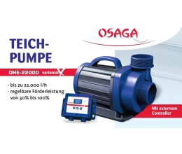 Osaga regelbare Teichpumpe OHE Variomatix 22000 70 -200 Watt