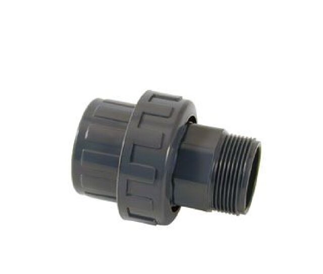 Cepex 3/3 Kupplung 63 x  2"  PVC Kupplung eine Seite Aussengewinde