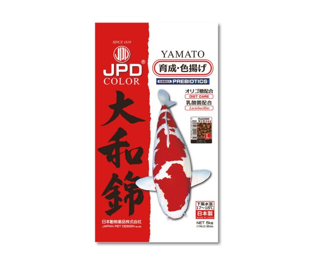 JPD Yamato Nishiki Koi Premium Farbfutter 4 mm / 5 Kg medium  ab 12 Grad