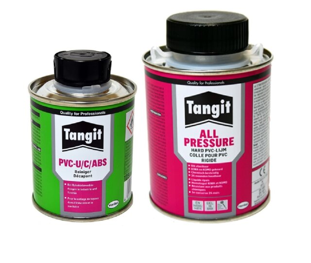 Tangit PVC Set All Pressure Kleber 250 ml & Reiniger 125 ml