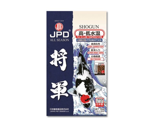 JPD Fuyu Fuji/Shogun Hochverdauliches Koi Premiumfutter 4 mm 10 Kg medium von 6 - 22 Grad Wassertemperatur