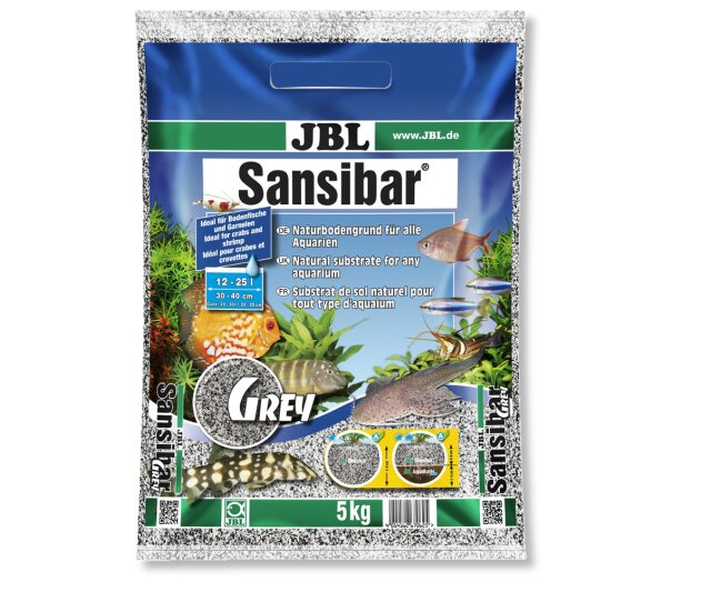 JBL Sansibar Aquarienbodengrund Grey 5 Kg