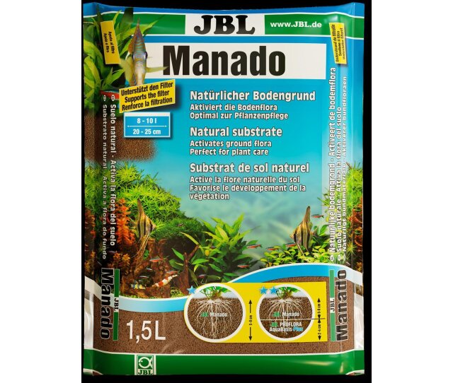 JBL Manado 5/10/25 Liter Naturbodengrund für Süßwasser Aquarien