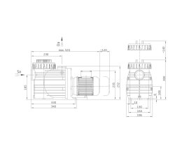 Speck Badu Poolpumpe BADU Top II/14 mit 650 Watt 14 m³/h