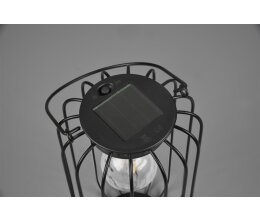 Reality Cotoca Solar-Außentischleuchte LED schwarz matt 13,5 x H 26 cm