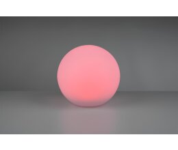 Reality Melo Solar-Kugelleuchte LED Weiß, 1-flammig, Fernbedienung, Farbwechsler 28 x H 30 cm