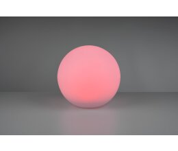 Reality Melo Solar-Kugelleuchte LED Weiß, 1-flammig, Fernbedienung, Farbwechsler 20 x H 17 cm