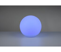 Reality Melo Solar-Kugelleuchte LED Weiß, 1-flammig, Fernbedienung, Farbwechsler 20 x H 17 cm