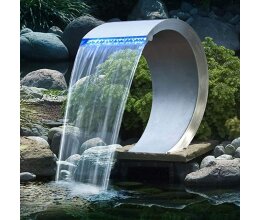 Schöner gebogender LED Wasserfall für Pool...