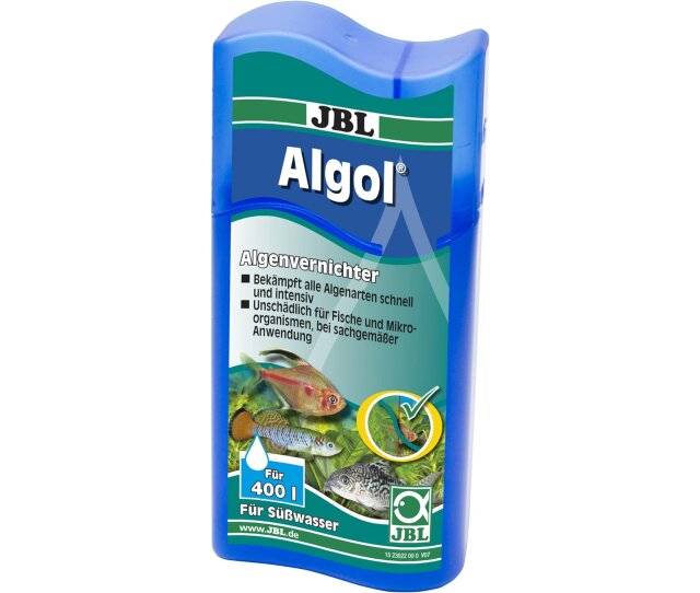 JBL Algol Algenmittel 100 ml Algenmittel zur Bekämpfung von Algen in Süßwasser-Aquarien