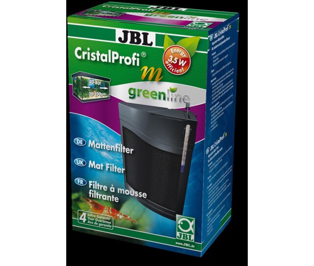 JBL CristalProfi m greenline Mattenfilter inkl. Pumpe für Aquarien von 20 – 80 l