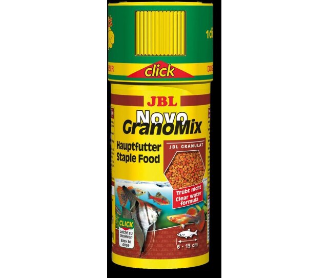 JBL Novo Grano Mix 250 ml Granulat-Hauptfutter für kleine Aquarienfische