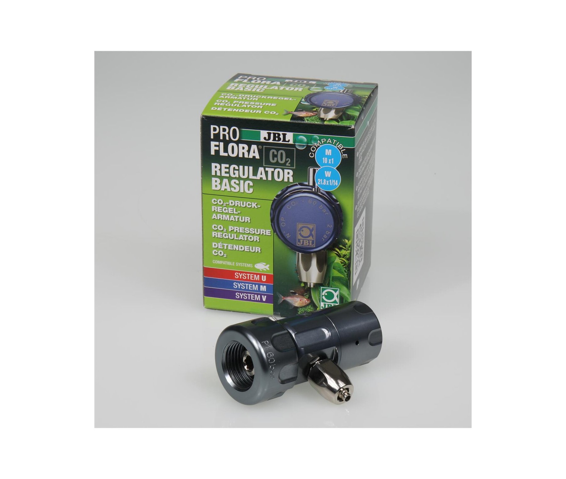 JBL Proflora CO2 Regulator Basic Druckregelarmatur für CO2 Aquarienpf