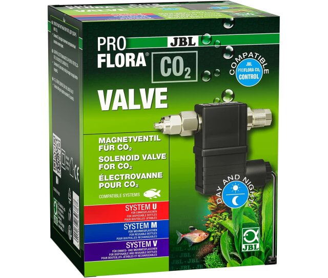 JBL Proflora CO2 Valve Geräuschloses Magnetventil für die kontrollierte CO2 Zugabe